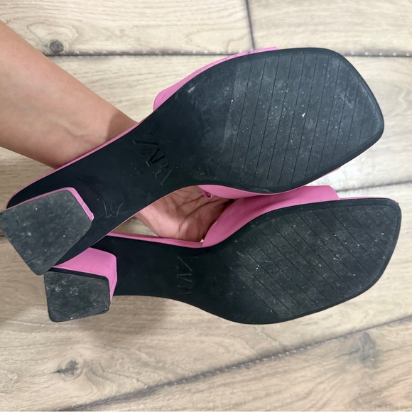 Zara Pink Heeled Sandals - Picture 2 of 3